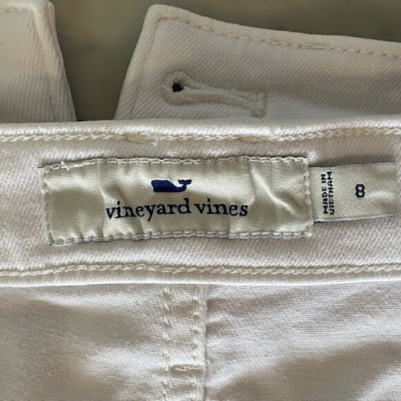 VINEYARD VINES Delaney Denim Mini Skirt White 8 - Picture 9 of 16